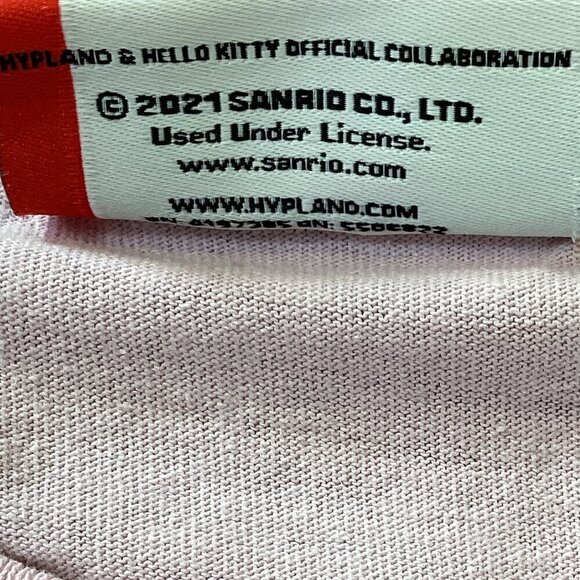 Hypland & Hello Kitty Crew Neck Graphic Tee Shirt Women Sz XS Pink #47N - Picture 7 of 7
